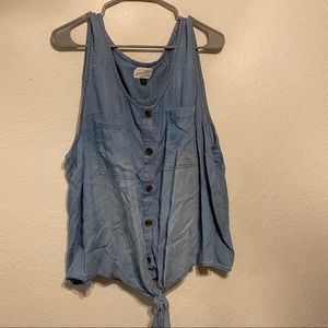Denim Top w/ Tie
